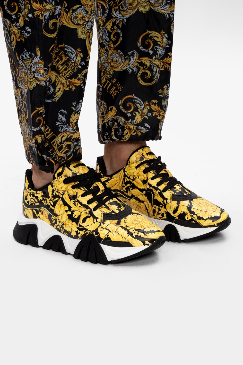 Versace best sale yellow sneakers